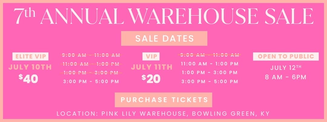 PURCHASE TICKETS - 7TH ANNUAL WAREHOUSE SALE