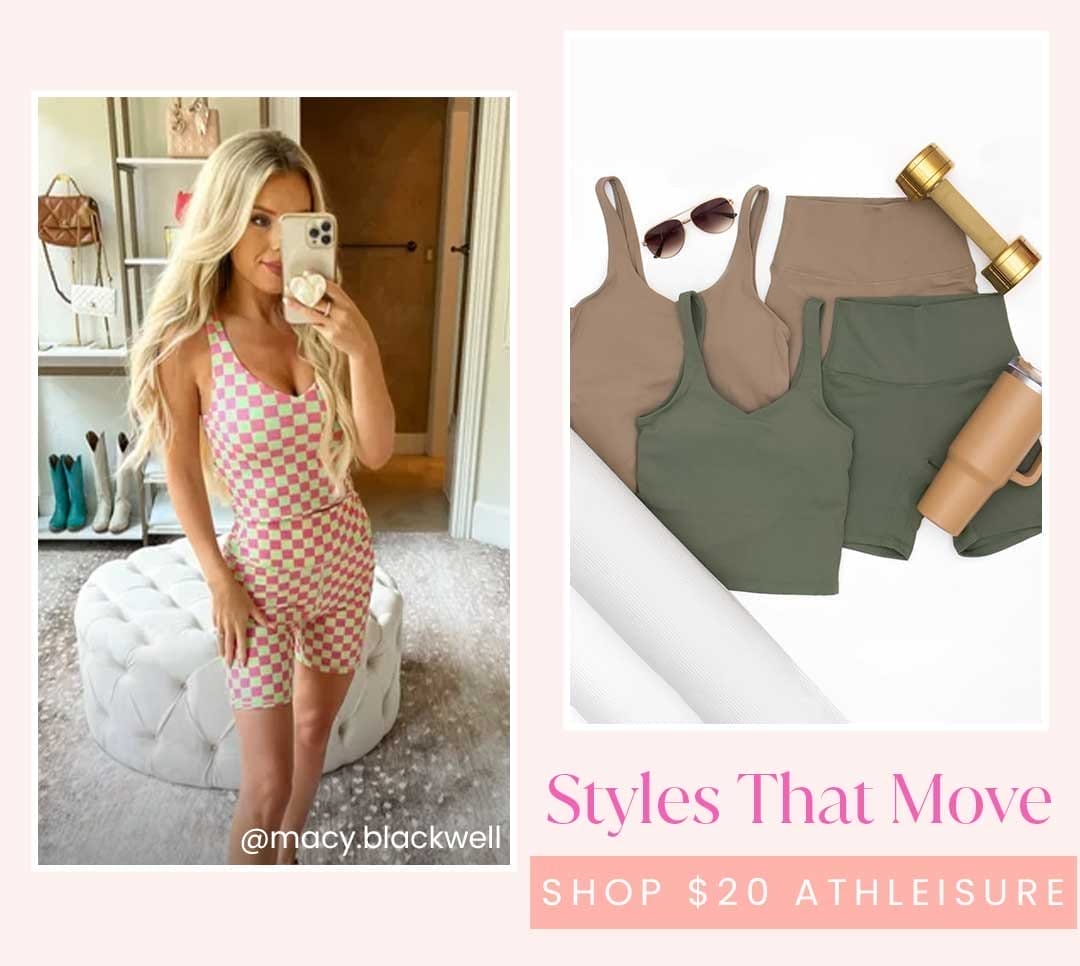 SHOP \\$20 ATHLEISURE - STYLES THAT MOVE