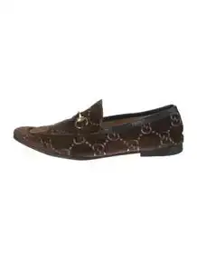 GG Logo Velvet Dress Loafers