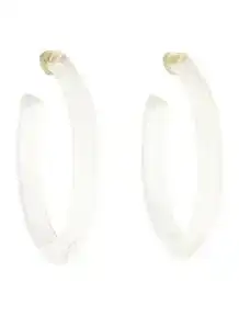 Medium Jelly Loucite Hoop Earrings