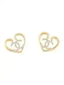 2023 Strass CC Heart Stud Earrings