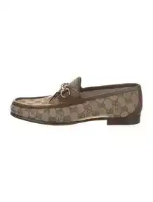 GG Canvas Canvas Loafers