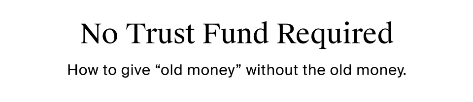 No trust fund required