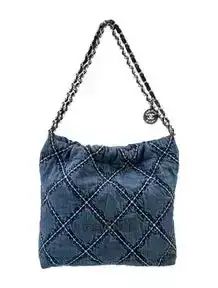 2024 Small Denim 22 Hobo w/Pouch