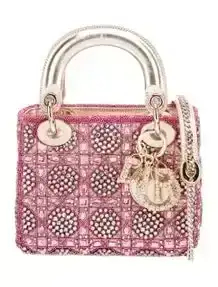 2022 Mini Embellished Cannage Lady Dior Bag