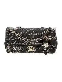 Printed CC Camellia Flap Bag