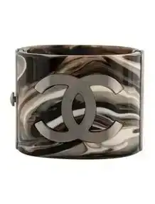 Marbled Resin CC Cuff Bracelet