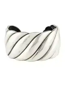 Sculpted Cable Cuff Bracelet