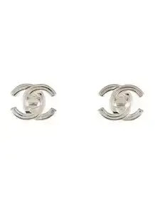 Vintage CC Turnlock Clip-On Earrings