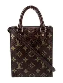 Monogram Python Petit Sac Plat