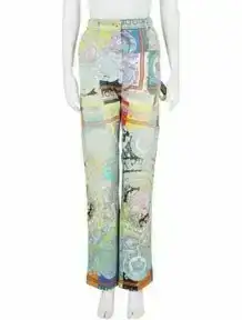 Barocco Print Jeans w/ Tags