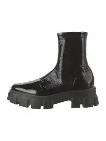 Patent Leather Sock Boots