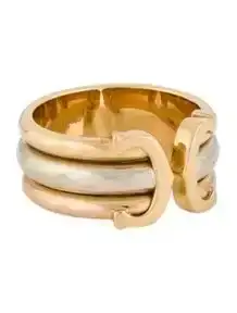 Vintage Double C de Cartier Wedding Band