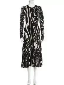 Printed Midi Length Dress w/ Tags