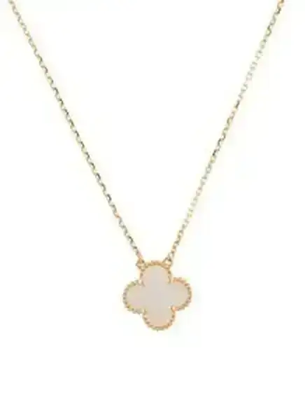 Mother of Pearl Vintage Alhambra Pendant Necklace