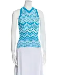 2023 Micro Chevron Knit Racerback Top