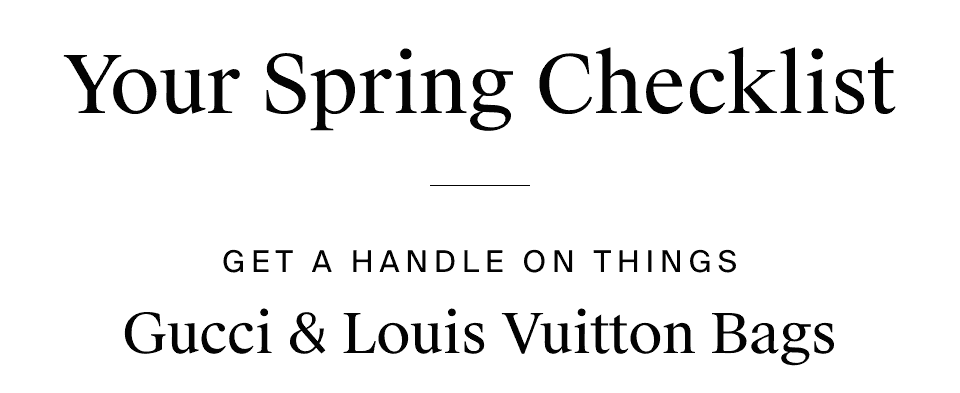 Spring Checlist