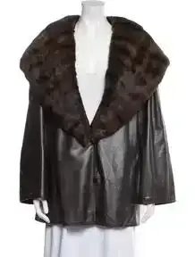 Leather Faux Fur Jacket