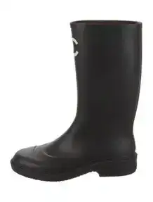 Interlocking CC Logo Rubber Rain Boots