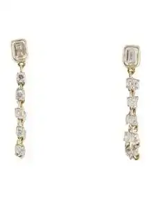 14K 1.15ctw Diamond Drop Earrings