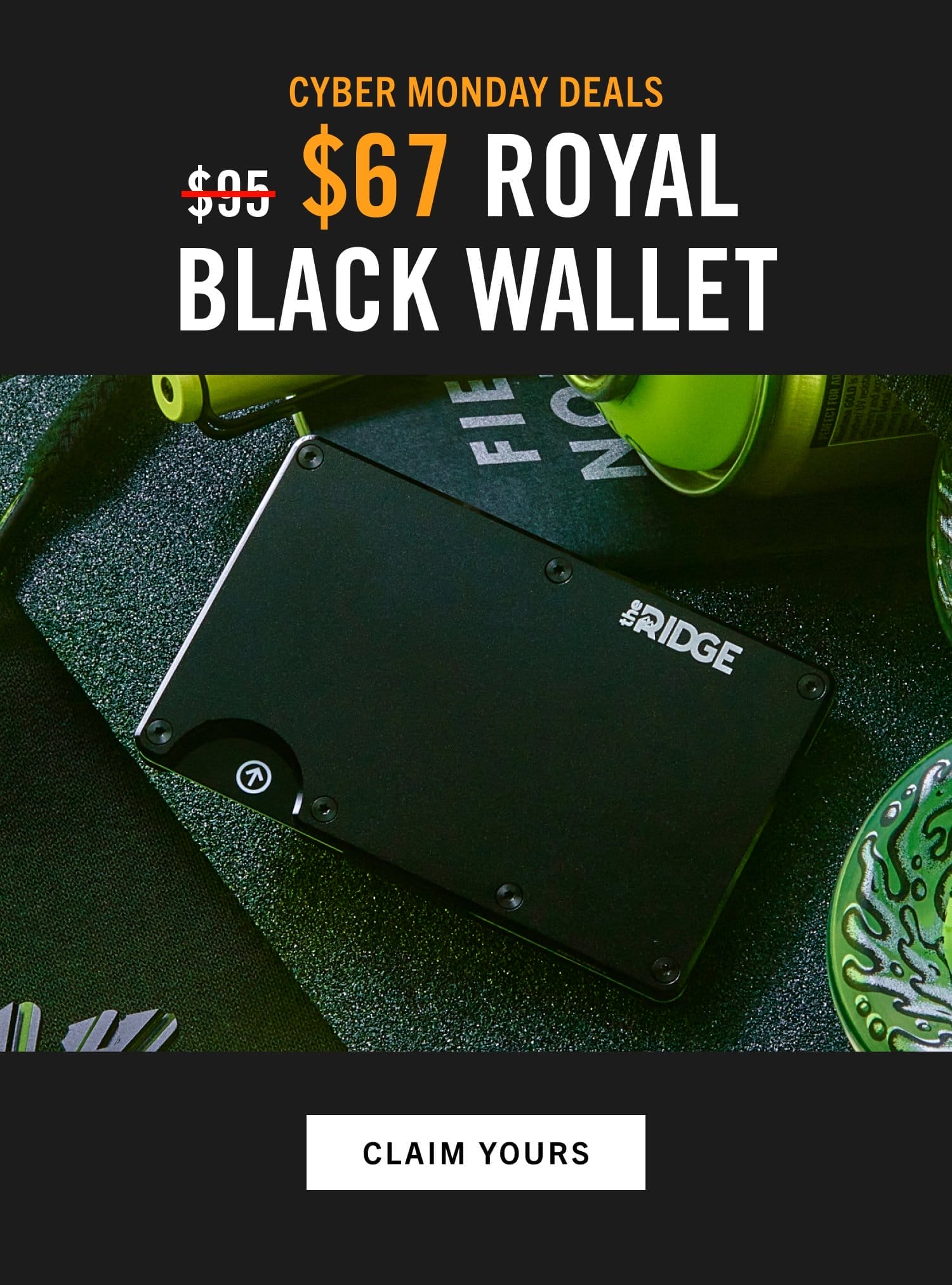 \\$67 ROYAL BLACK WALLET