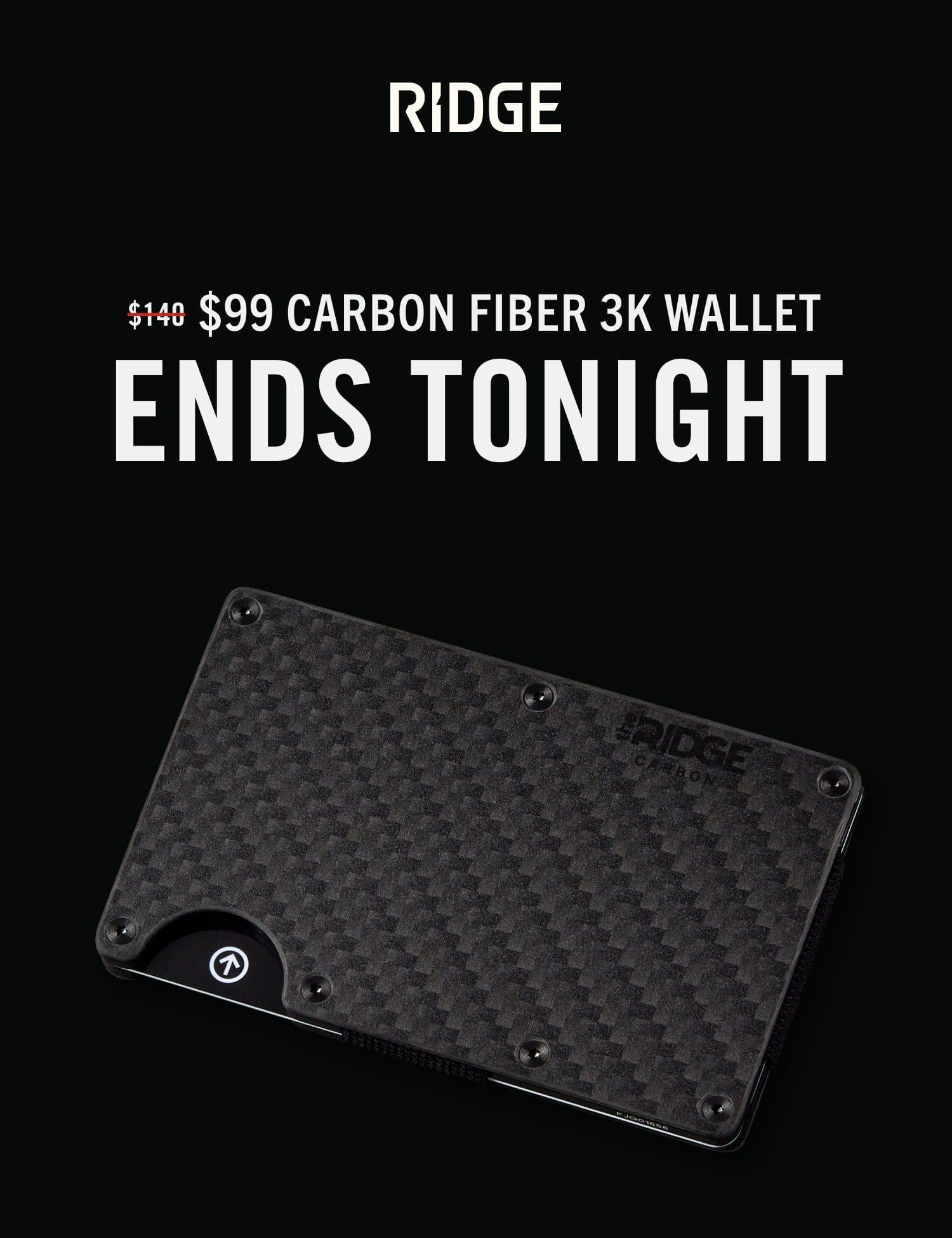ENDS Tonight: \\$99 Carbon Fiber 3K Wallet