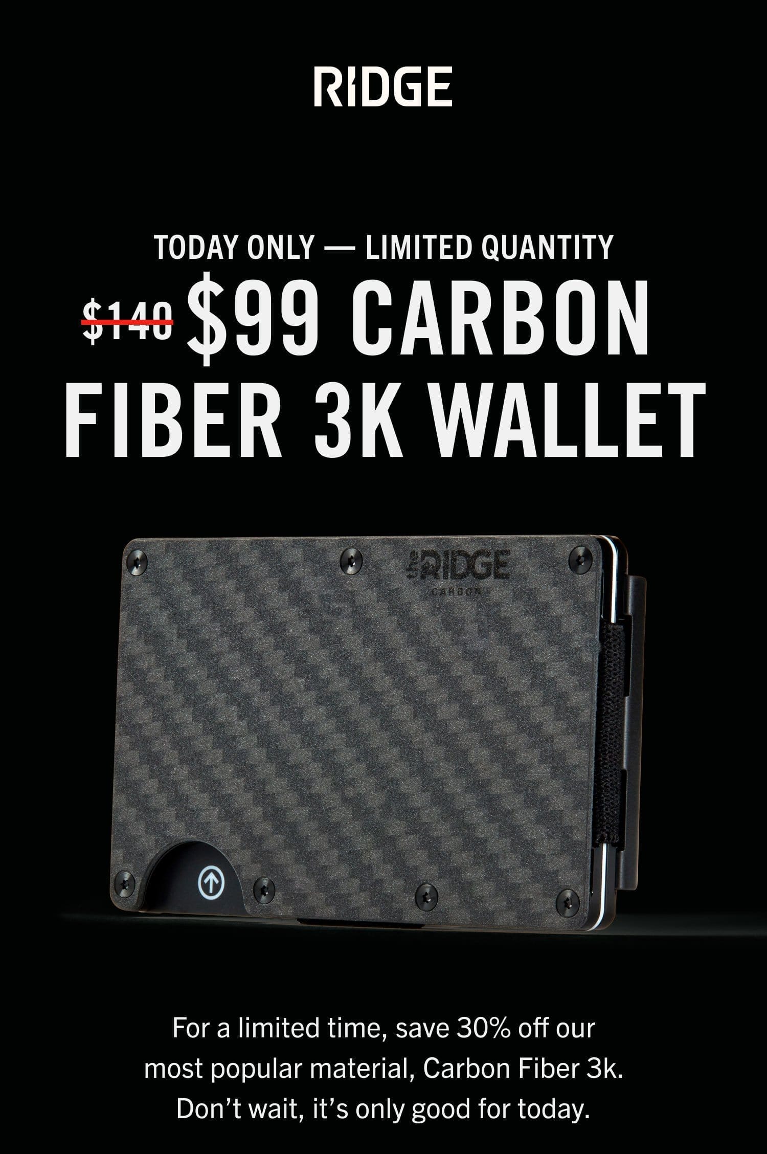 \\$99 Carbon Fiber 3K Wallet
