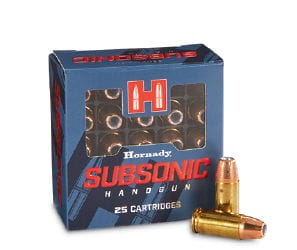 Hornady Subsonic, 9mm, XTP, 147 Grain, 25 Rounds