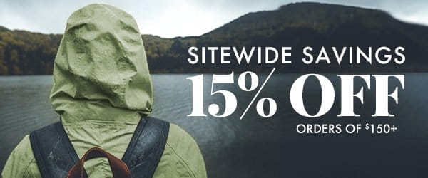 15% Off Orders \\$150+