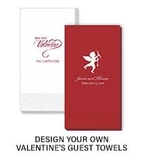 Design Your Own Valentine's Day Guest Towels