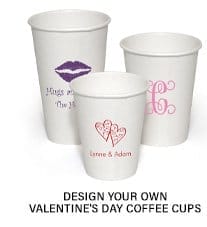 Design Your Own Valentine's Day Paper Coffee Cups