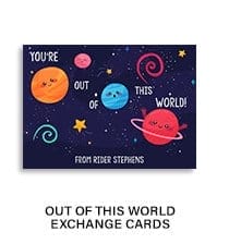 Out of this World Valentine Exchange Cards