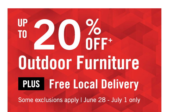 Up to 20% Off Outdoor Patio Furniture