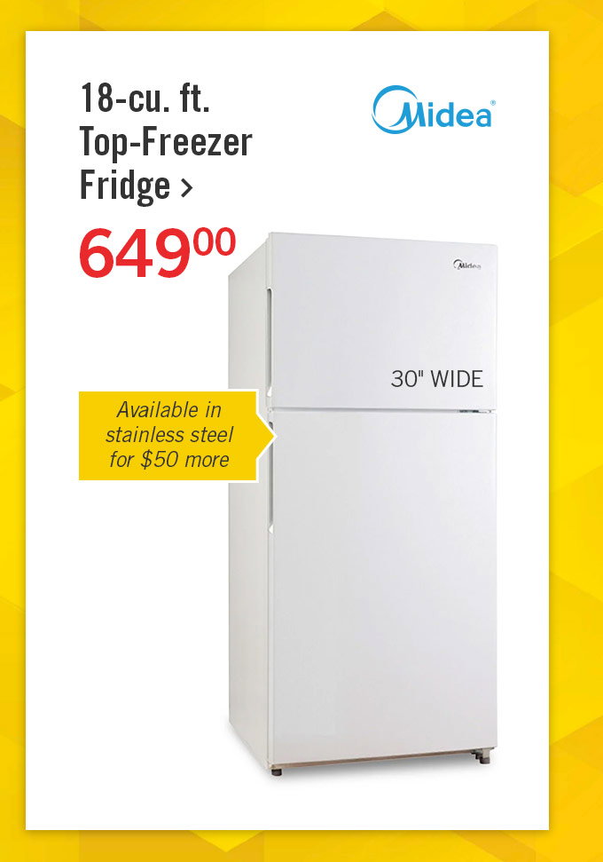 Midea 18 Cu. Ft. Top-Freezer Refrigerator