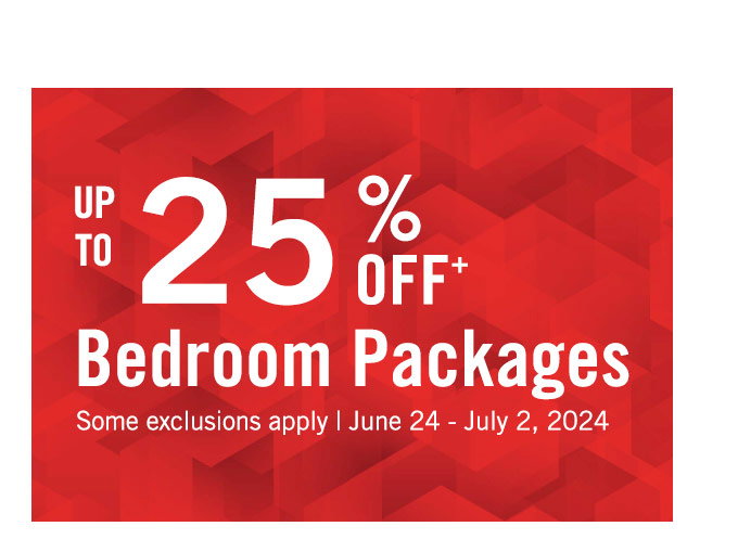 25% Off Bedroom Packages