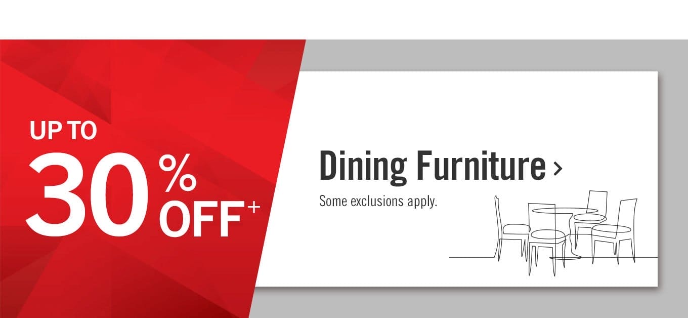 Up to 30% off Dining Furniture