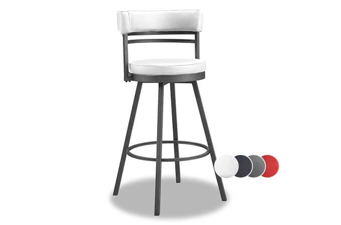 Mila Counter-Height Swivel Stool.