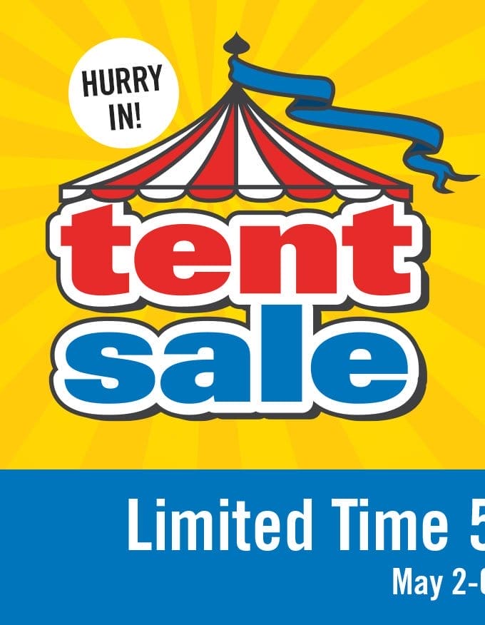 Tent Sale.