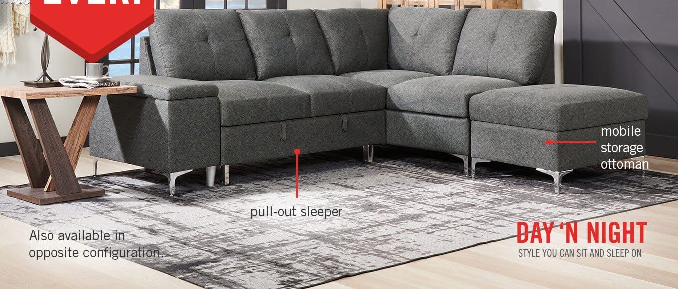 3-Pc. Breeze Sleeper Sectional.