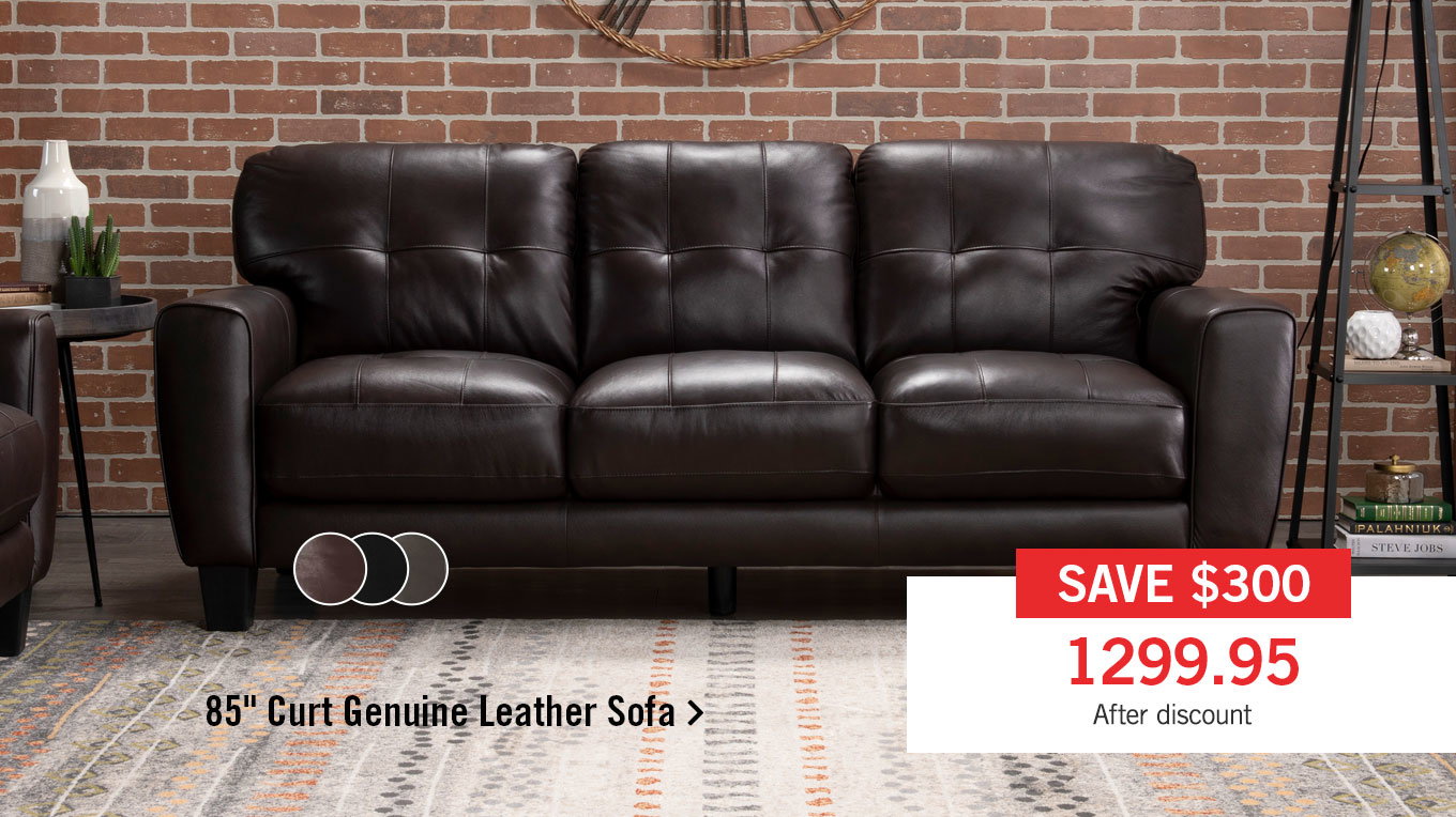 Curt Genuine Leather Sofa