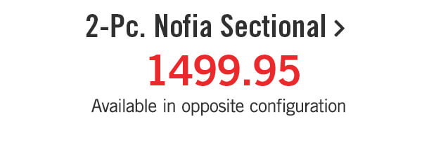2-Pc. Nofia Sectional.