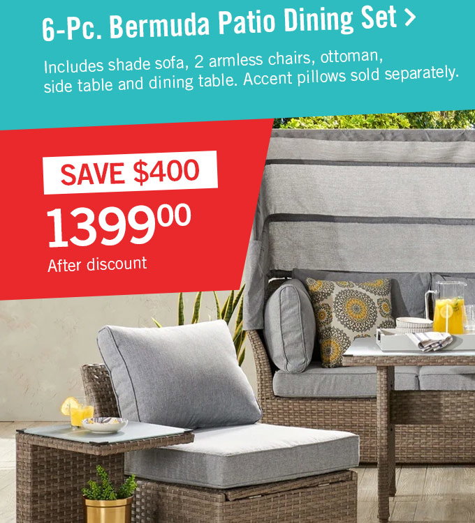 Bermuda 6-Piece Patio Conversation Set