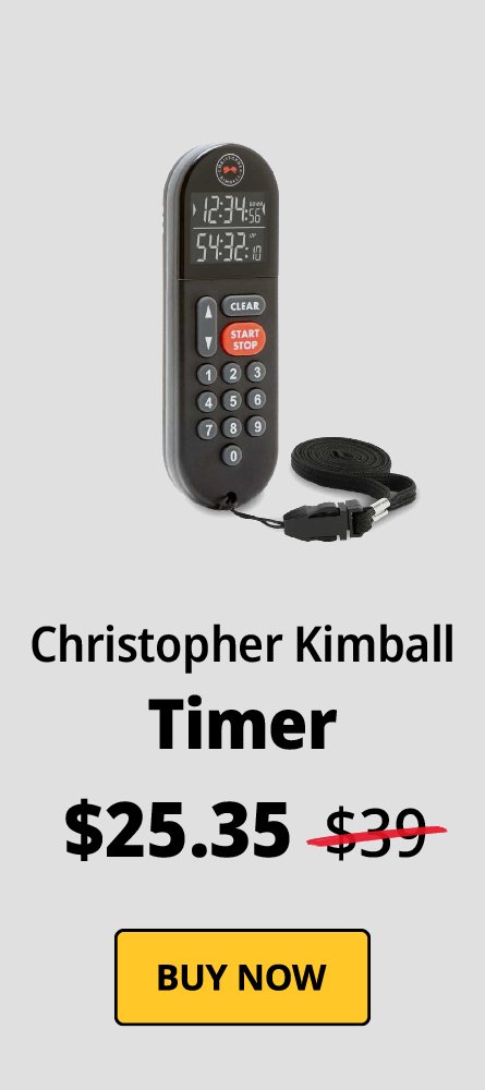 Christopher Kimball Signature Timer