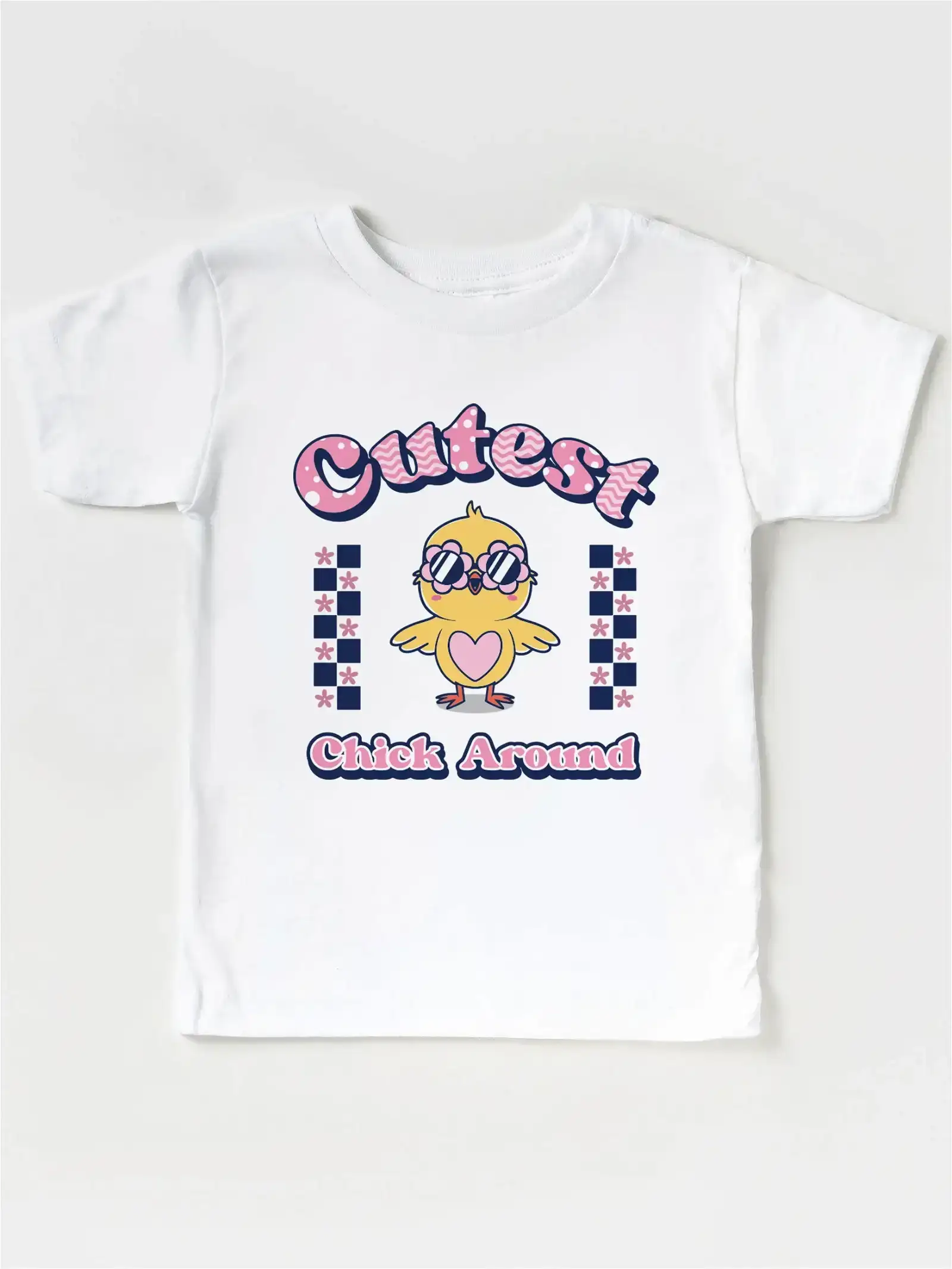 Cutest Chick Around Kids Graphic Tee