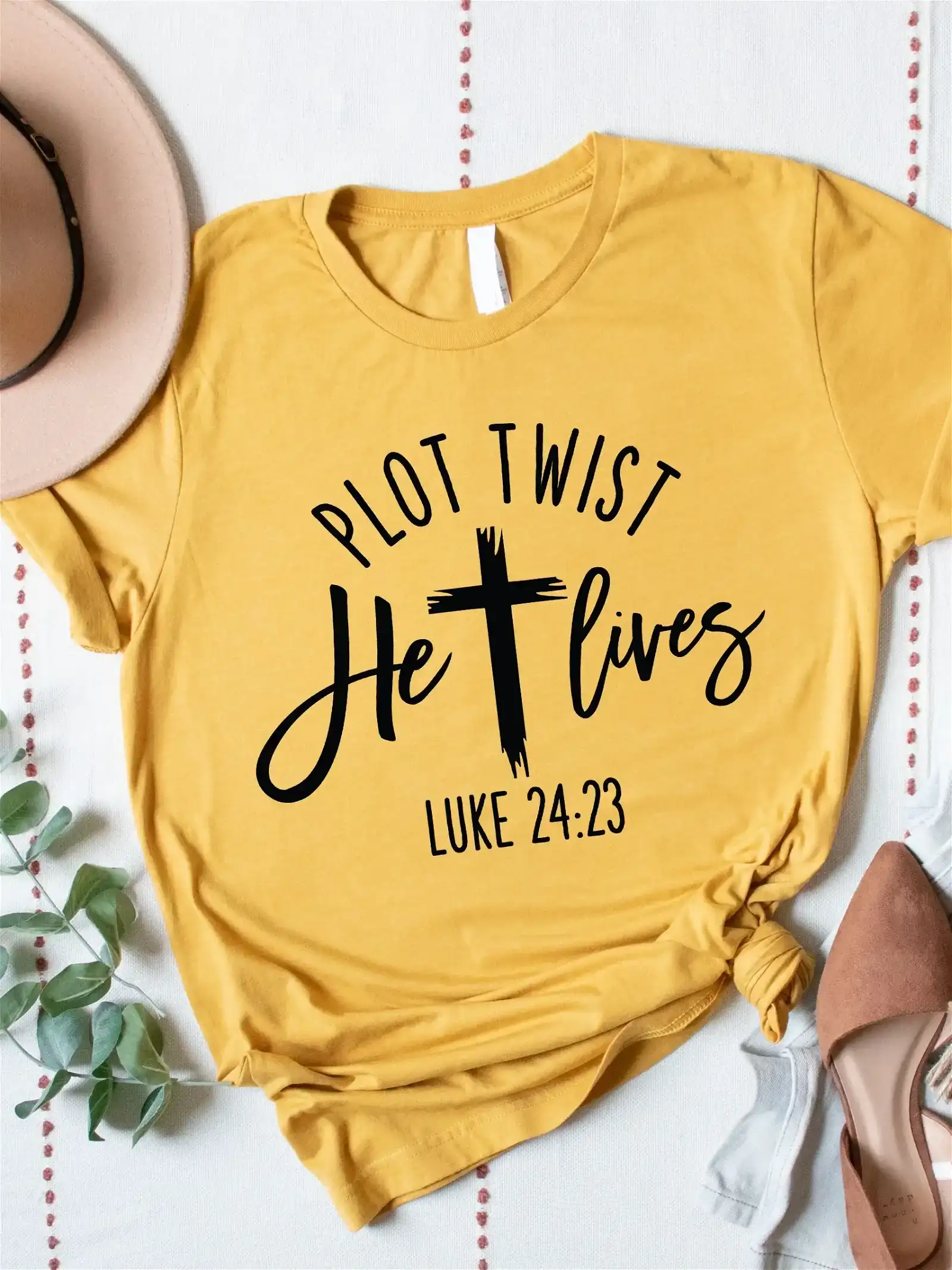 Plot Twist He Lives Graphic Tee