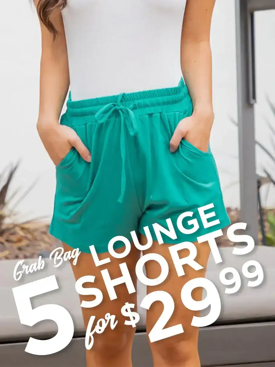 LIMITED STOCK - 5 Lounge Shorts Grab Bag - 5 for \\$29.99