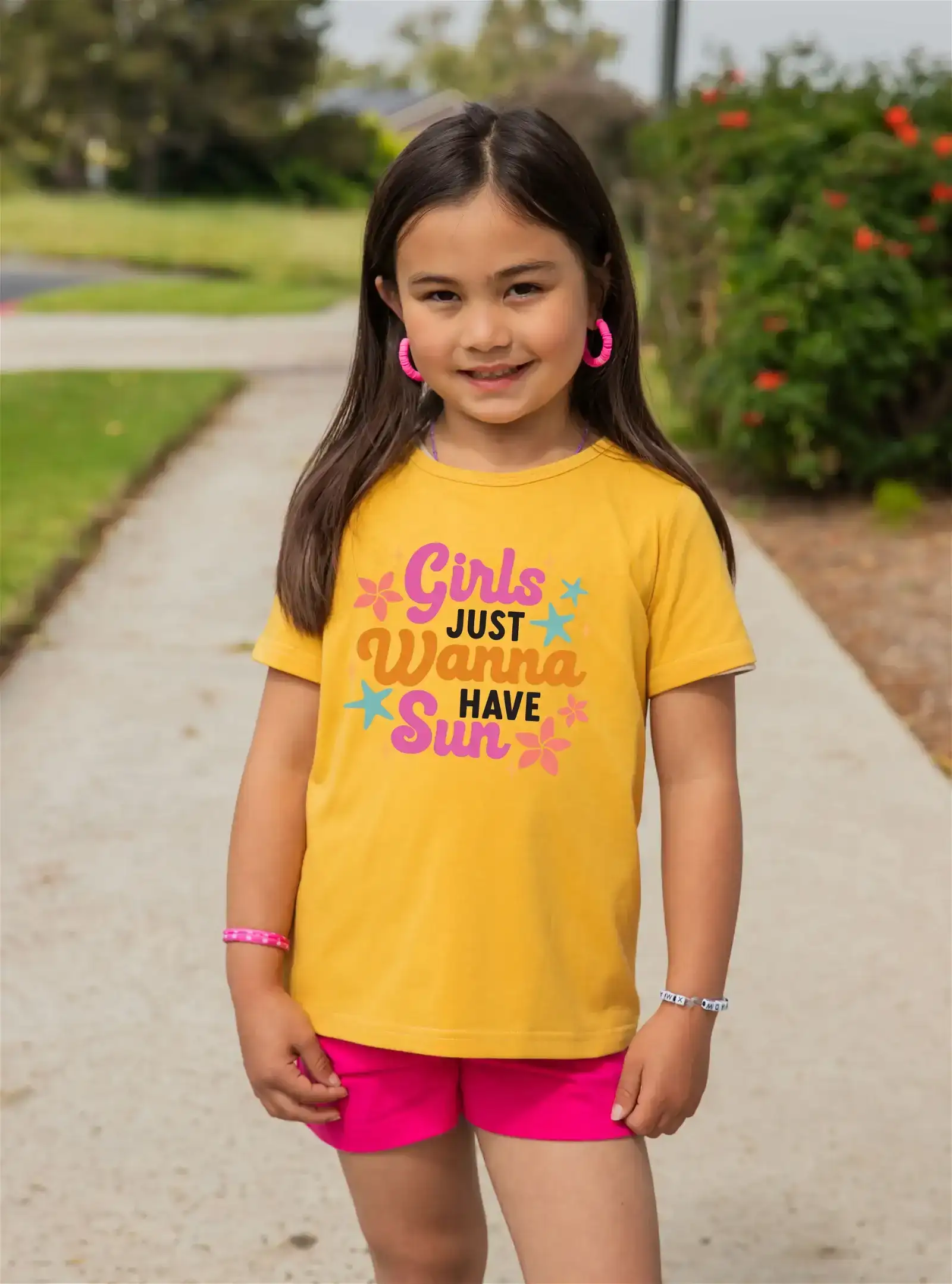 Girls just wanna have Sun Kids Graphic Tee