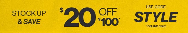 Shop \\$20 off \\$100