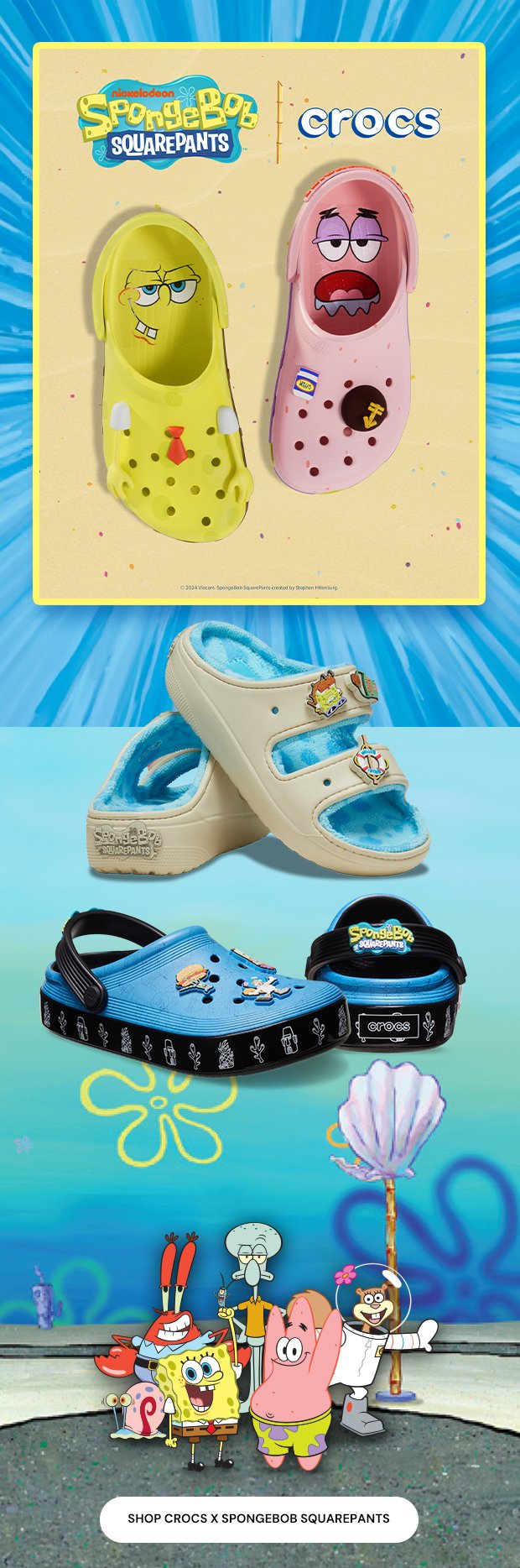 Spongebob Squarepants Crocs