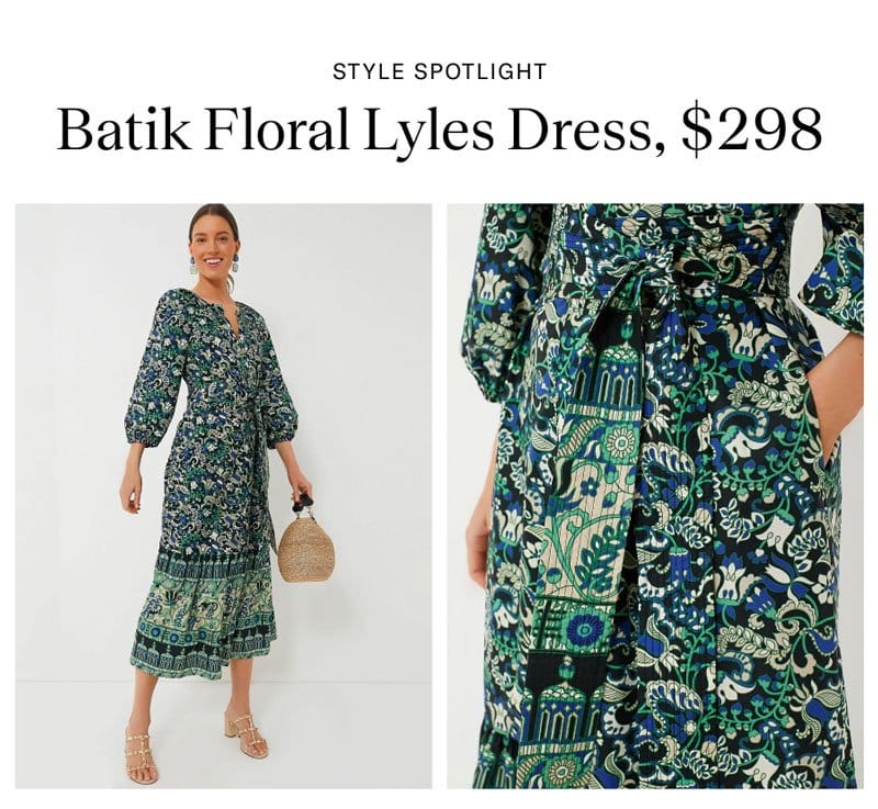 STYLE SPOTLIGHT: BATIK FLORAL LYLES DRESS